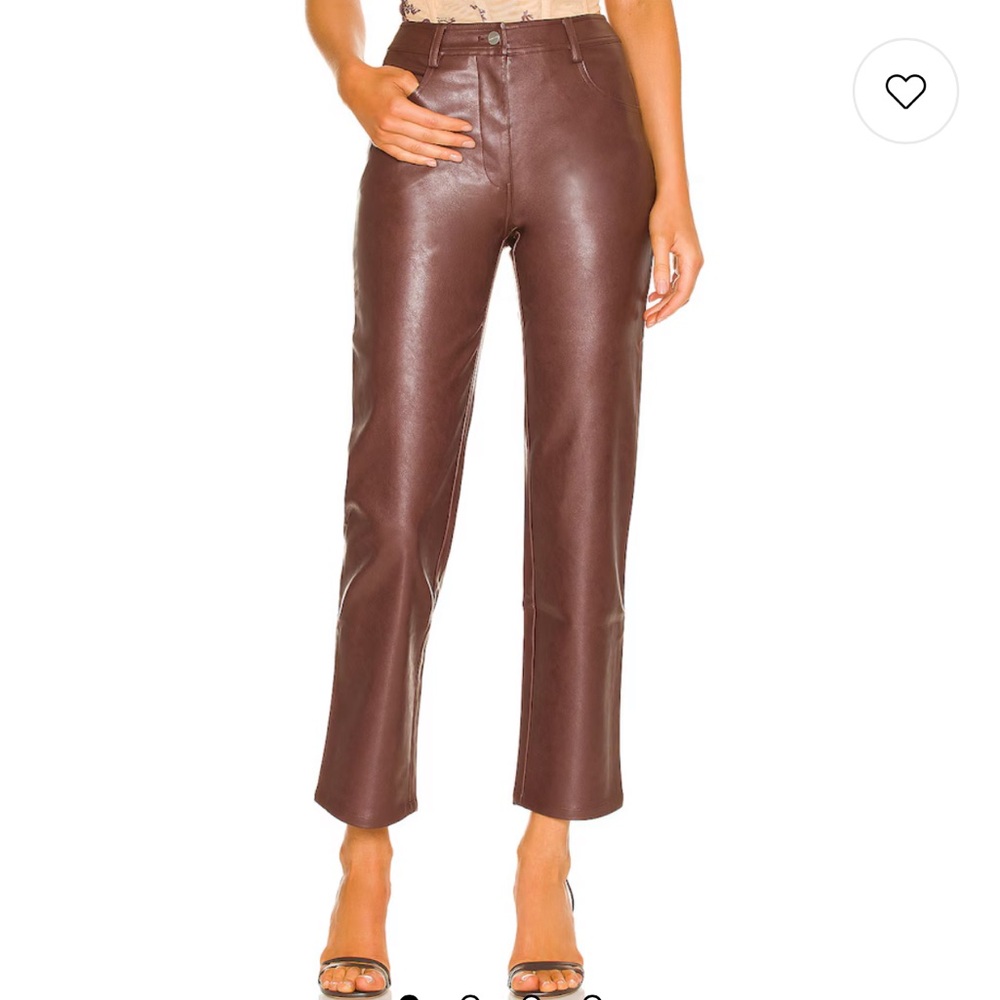 Miaou junior Elegant Brown vegan leather Women's Pants